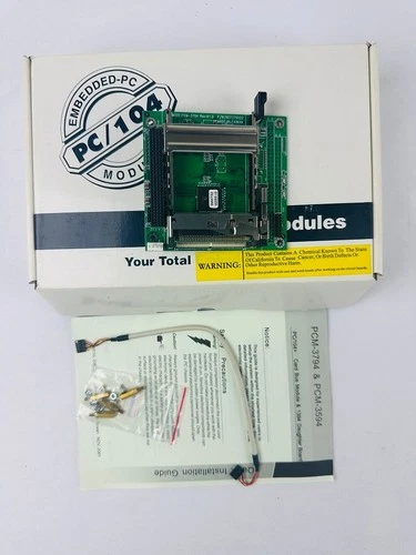Aaeon PCM-3794 PCM-3794-A10 PC/104 CPU Board Plus Two-slot PCM CIA Module