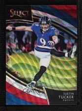 2018 Panini Select Field Level Tri-Color Prizm 25/99 Justin Tucker #241 0d44