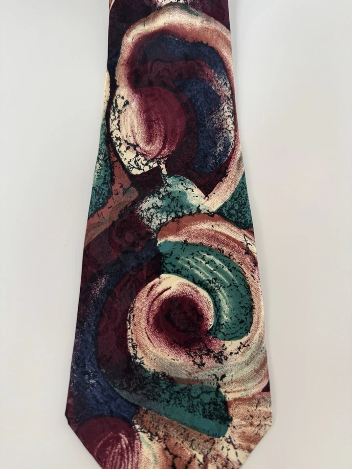 Corbata Viva Corbata Roja Dorada Azul Seda Foto 2 de 3