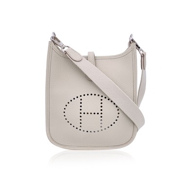 Borsa a tracolla Hermes Off White Mini Evelyne 16 Amazone
