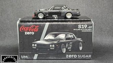 Pop Race Nissan GT-R V8 Drift Hakosuka Coca Cola Zero Black Chrome S19-07 1/64