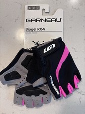 Garneau Biogel RX-V Damen Gr. Large XVent Stretch Pink Schwarz Fahrradhandschuhe Neu