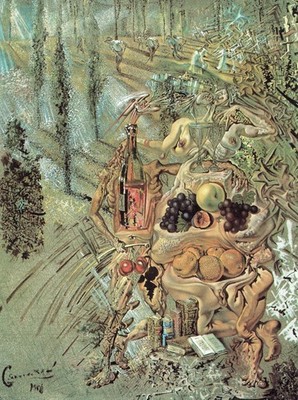 Salvador Dali - Dionysos spuckt das Gesamtbild von Cadaques 1958 A1-A4 Post