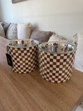 Checkered Dog Dish Bowl Homegoods Pet Water Food Elevated Checkered Dog Dish Bowl Homegoods Pet Water Food Elevated