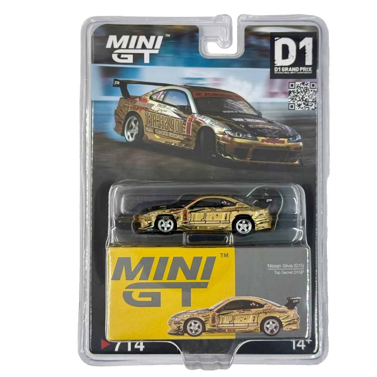 1/64 NEW Mini GT Nissan Silvia (S15) Top Secret D1GP