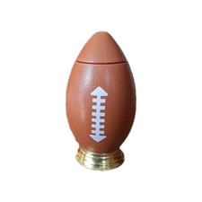 Football Shaped Tumbler with Straw, 1 ct 10 Inches Tall