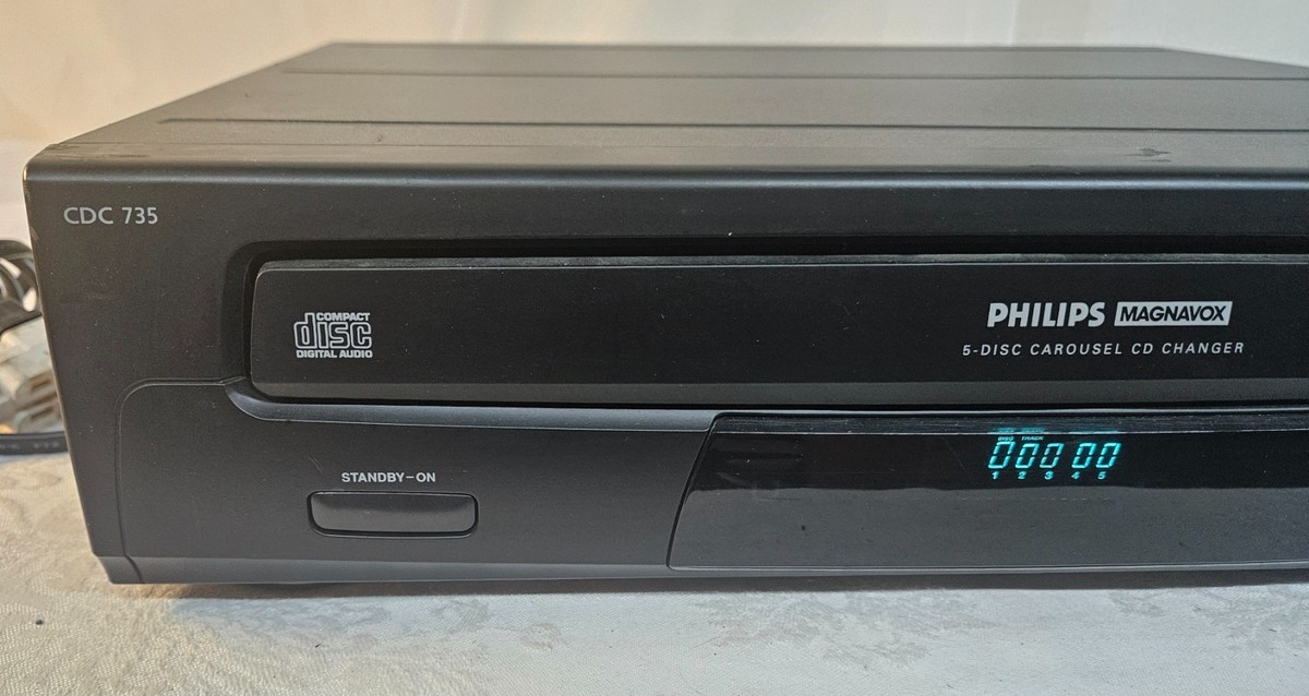 Philips Magnavox CDC735 5-Disc CD Player Changer Carousel NO