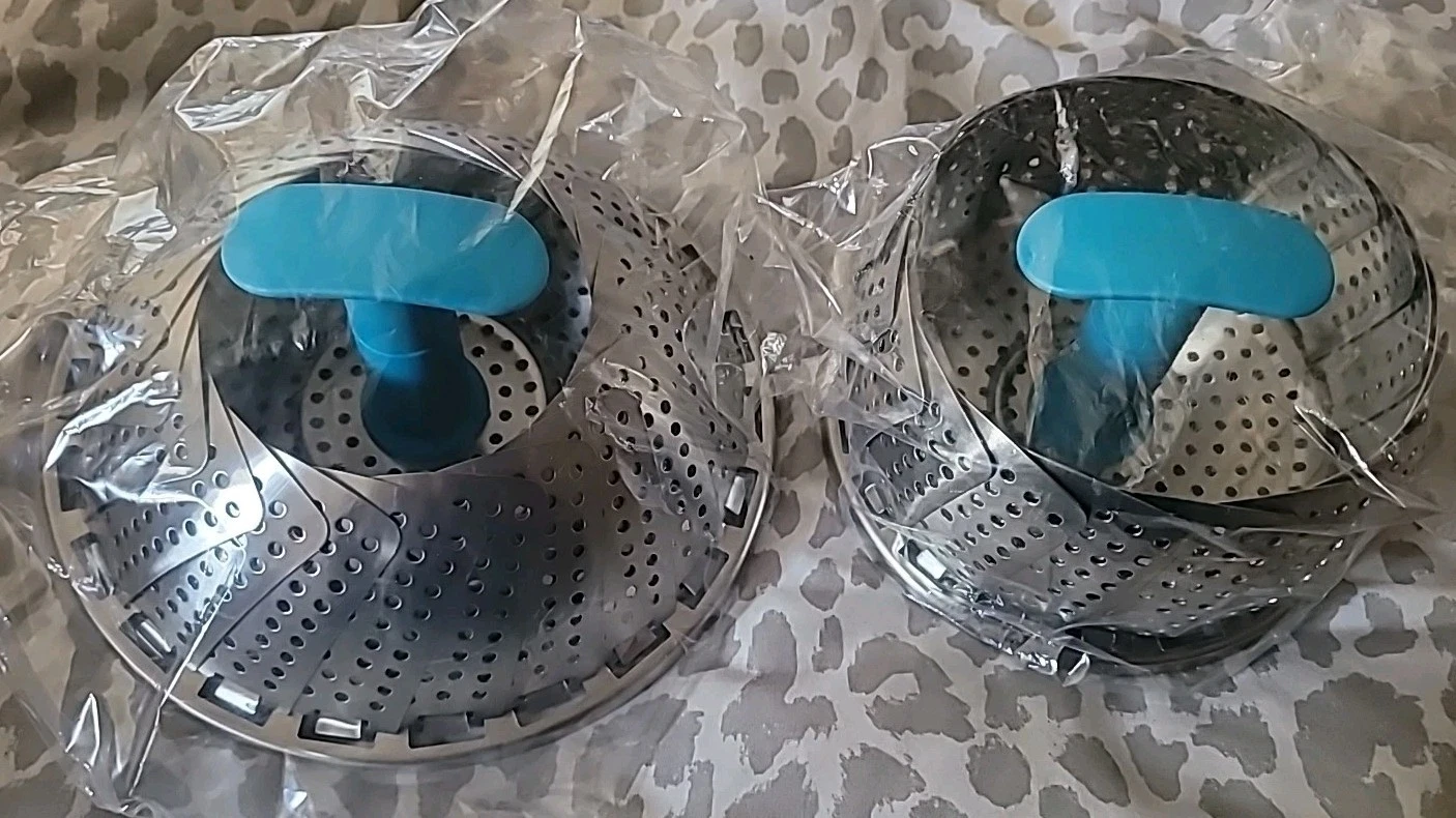 Kochblume Folding Stainless Steel Steam Baskets (Set Of 2) Large & Small