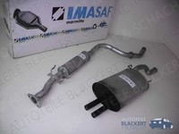 Imasaf Auspuffset Mitteltopf+Endtopf für Rover 220 GTI SchräGheck (Xw) 1991-1995