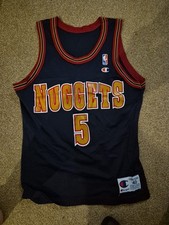 Koszulka do koszykówki Vintage lata 90. Jalen Rose Denver Nuggets Champion