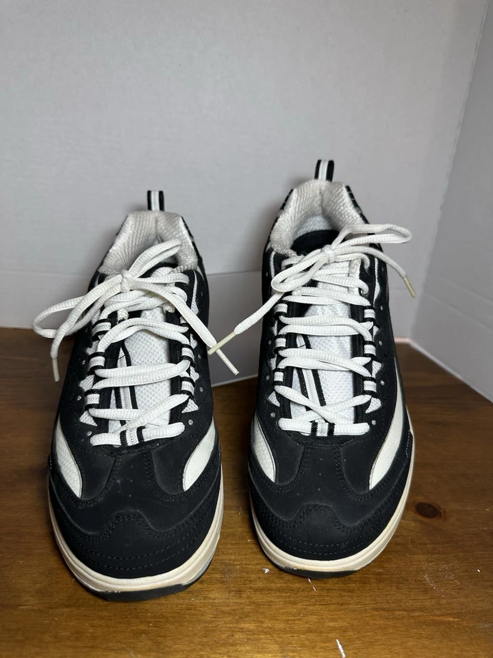 Zapatillas Sketchers Shape Up Zapatos Mujer Talla 9 Negro/Blanco Cómodas Fitness Foto 3 de 4