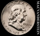 1959 Franklin Half Dollar- Silver- Choice Gem Brilliant Unc- Luster #L6948