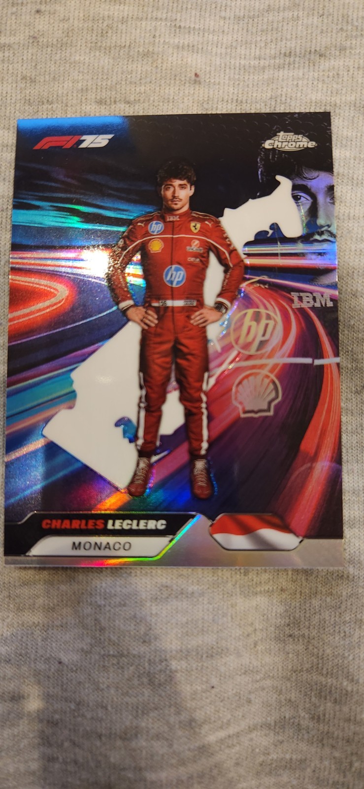 2025 Topps F1 Chrome Charles Leclerc Neon Nations #NN-2 Refractor