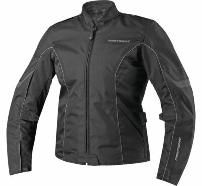 FirstGear Contour Black Textile Motorcycle Jacket Women's Size SM