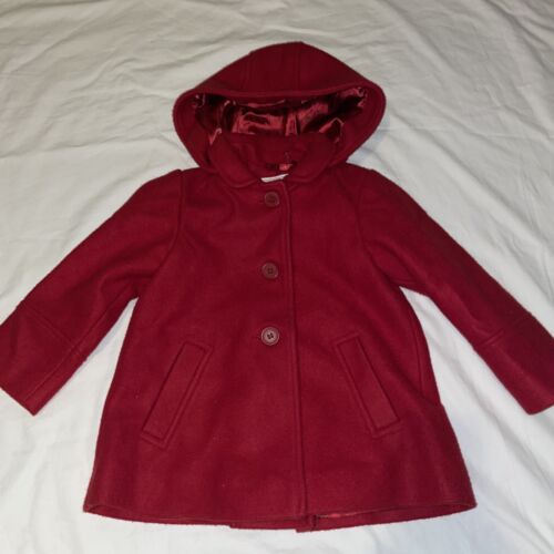 next girls red coat 18-24 months winter clothes - Picture 1 of 5
