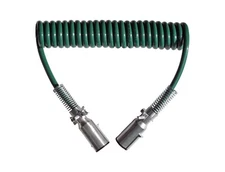Road Superior Truck Parts 15 ft Single Pole Coiled Electric Cable w/2 x 12" Lead