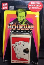 Harry Houdini Magician Sealed Playing Cards Vintage Master Deck Limited Edition