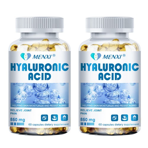 Hyaluronic Acid 60 Capsules 850mg Skin Health Anti-Wrinkle - Picture 12 of 12