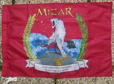 Official Student Course Flag ''MIZAR - 2014/2017'' - NAVAL ACADEMY - 50X75 