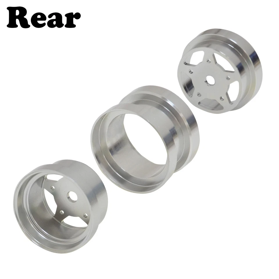 Ruedas Beadlock de aluminio para TAMIYA 1/10 saltamontes/cornetes/ranas/arenas Foto 3 de 4