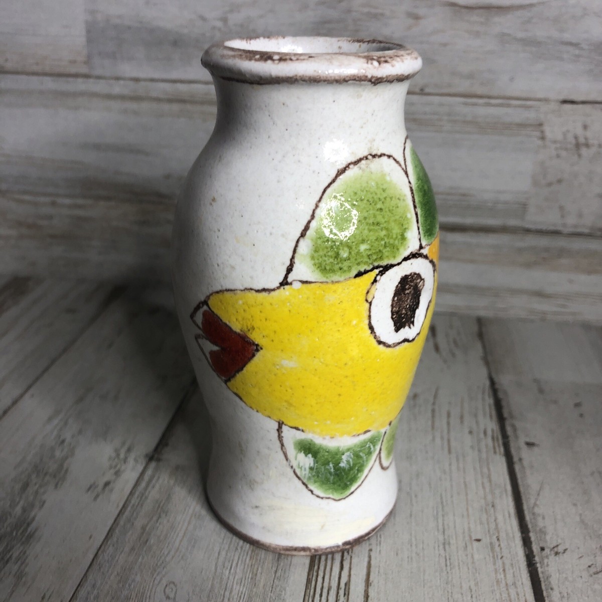 Vintage Giovanni Desimone Italy Hand Painted Pottery Vase Vintage Giovanni Desimone Italy Hand Painted Pottery Vase