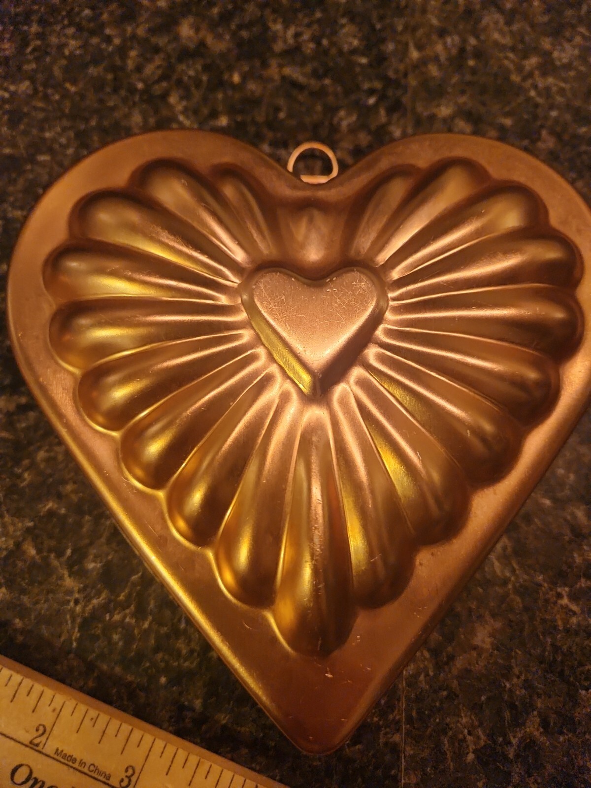 Set of 4 Kitchen Shiny Copper Jelly Hanging Molds Funnel Bundt Pans eBay