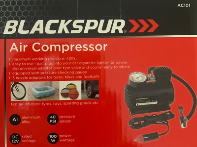 Luftkompressor 12V Auto Reifenfüller Tragbar Luftkompressor Pumpe 40PSI Fahrrad
