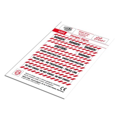 Danger Signs   STICKER fit for building blocks tiles /5203
