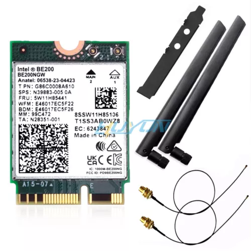 NGFF M.2 Wifi Karte Tri-Band PC Wifi Bluetooth 5.4 Intel WiFi 7 BE200 BE200NGW 