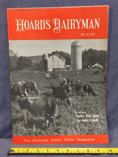 Hoard's Dairyman Magazine 25 juillet 1972 petites fermes laitières peuvent faire un profit - Photo 1 sur 4