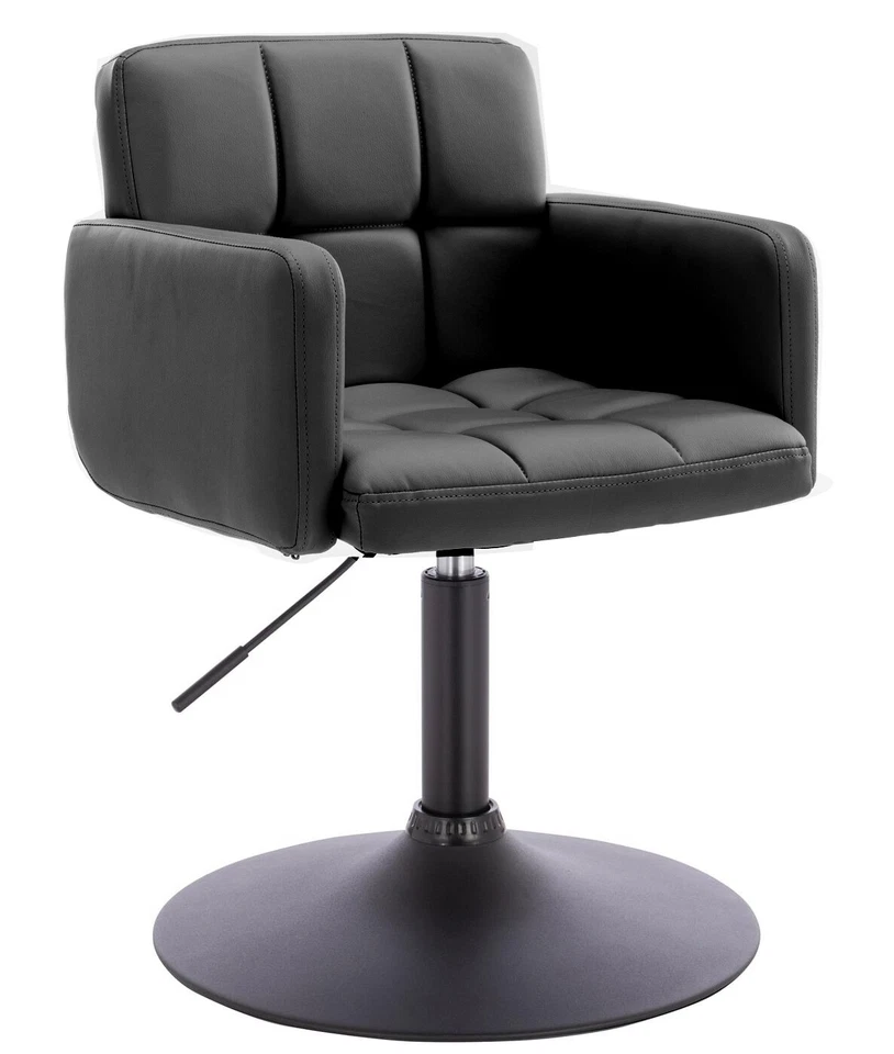 Sylish Faux Leather Dressing Table Chair Vanity Stool Bedroom Makeup Soft Seat