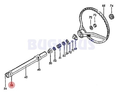 VW Beetle Bug 1946-1967 Lower Steering Column Seal! US-made! FREE