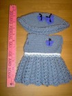 Hand crochet doll with red hair and 3 outfits. 17" tall      #31 — photo 4