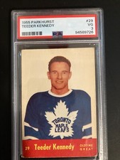 1955-56 PARKHURST HOCKEY #29 TED TEEDER KENNEDY OTG PSA 3 VG Toronto Maple Leafs