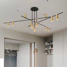 Kitchen Pendant Light Large Chandelier Lighting Black Ceiling Lights Office Lamp