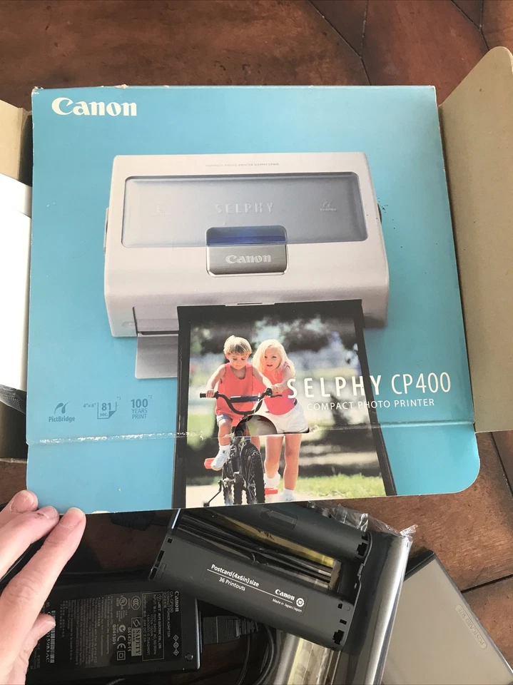 Canon Selphy Cp400 Compact Photo Printer Complete . In Excellent Used Condition - Image 3 of 4