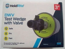 HoldRite TestRite 3" in. DWV Test Wedge with Valve - TRW3V-H - Combo Ship