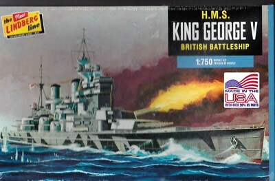 Lindberg H.M.S. King George V British Battleship 1:750 Scale