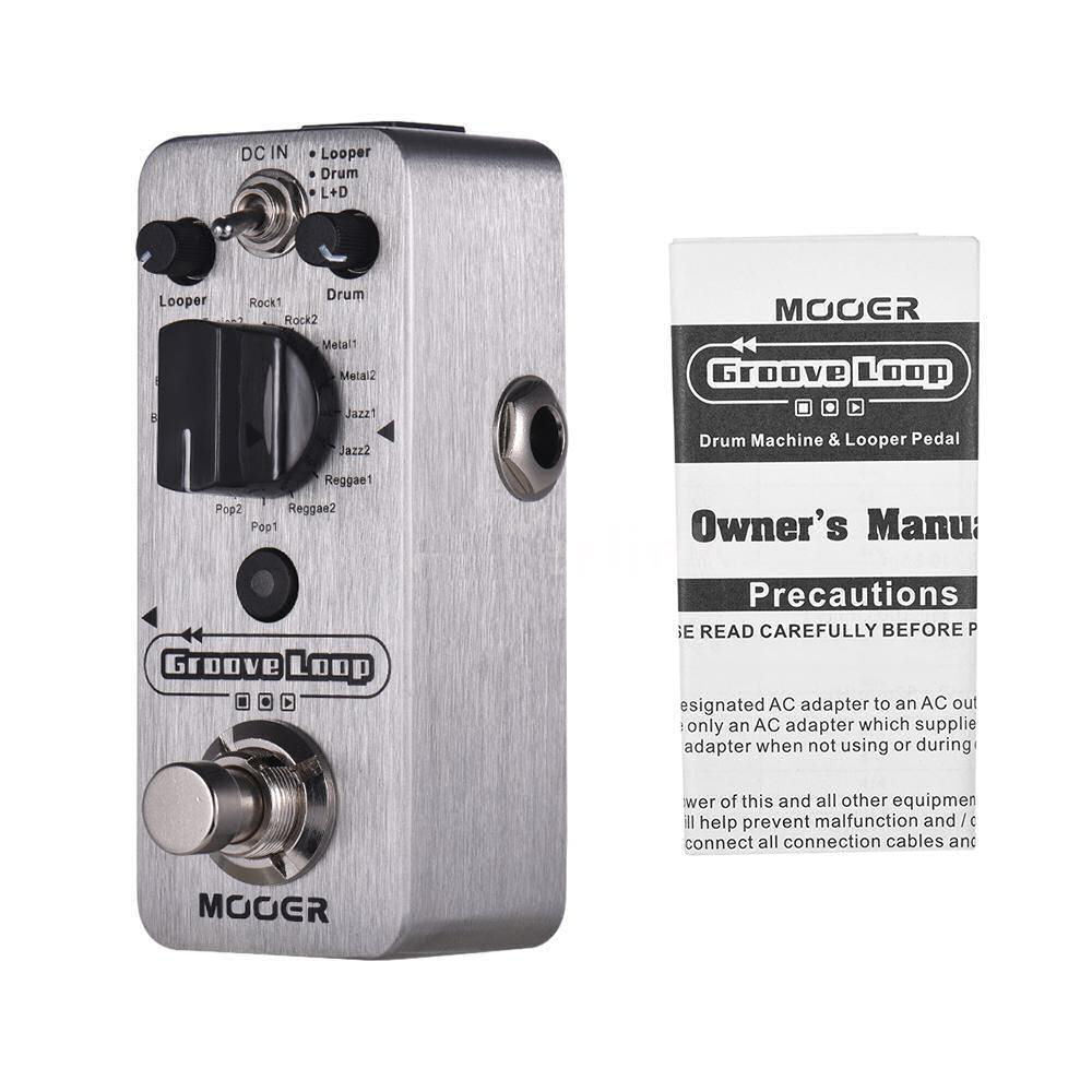ほぼ新品　Mooer Groove Loop Amazon.com: MOOER Groove Looper Pedal Drum Machine Stereo Guitar