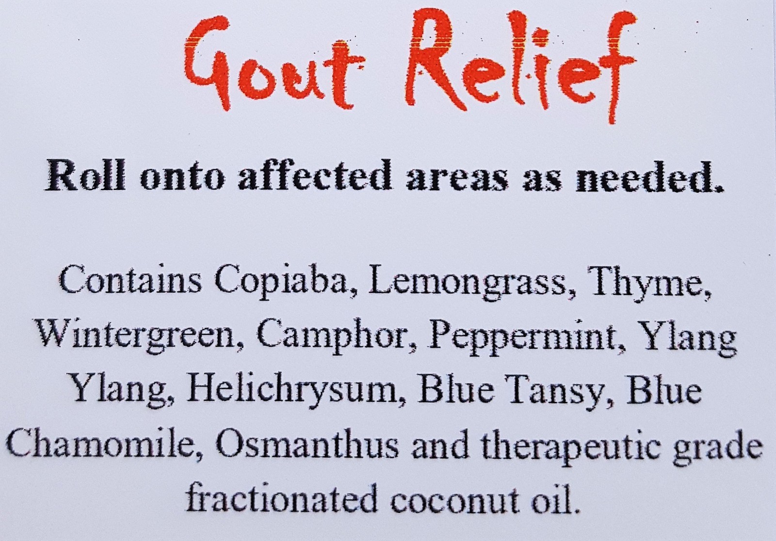 10 ml Gout Relief Essential Oil Blend eBay