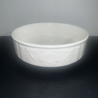 Mikasa Hampton Bays Vintage Fruit/Dessert Bowl 5  Japan White Height 1.78 