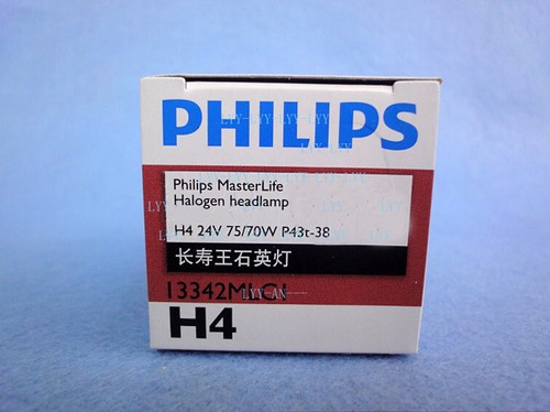 PHILIPS 13342ML H4 24V75/70W P43t-38 master life quartz halogen lamp long life - Picture 2 of 3