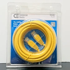 Commercial Electric CE 15ft CAT5e Patch Cord 100Mhz 10/100/1000 Base-T (Mbps)