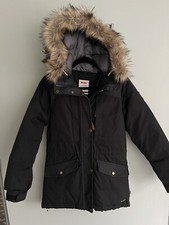 Fjallraven Women G-1000 Insulated Black Parka Xs