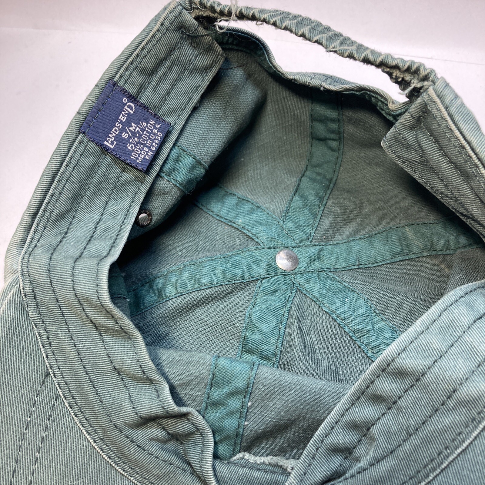 Land’s End Plain Blank Solid Dark Green Stretch S… - image 6