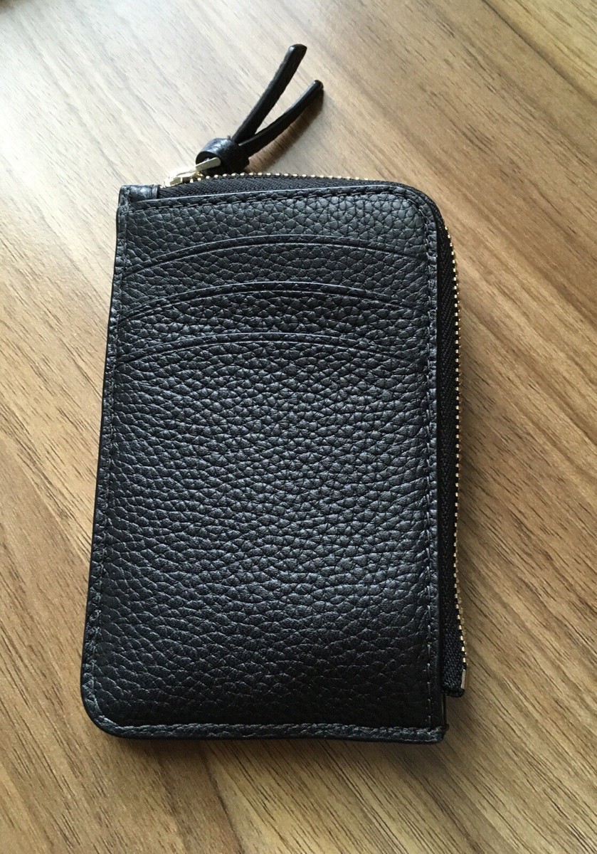 Kate Spade Small Black Knott Zip Cardholder | eBay