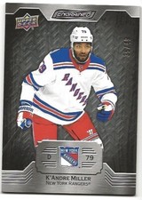 K'Andre Miller 2023-24 Upper Deck Engrained Ebony /49 New York Rangers