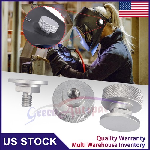 Welding Hood Pipeliner Fasteners Aluminum (Silver Knurled) 2 Pcs eBay