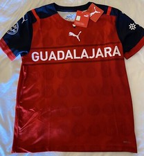 CD Guadalajara Chivas Liga MX Authentic PUMA Youth Jersey Large Retail For 70