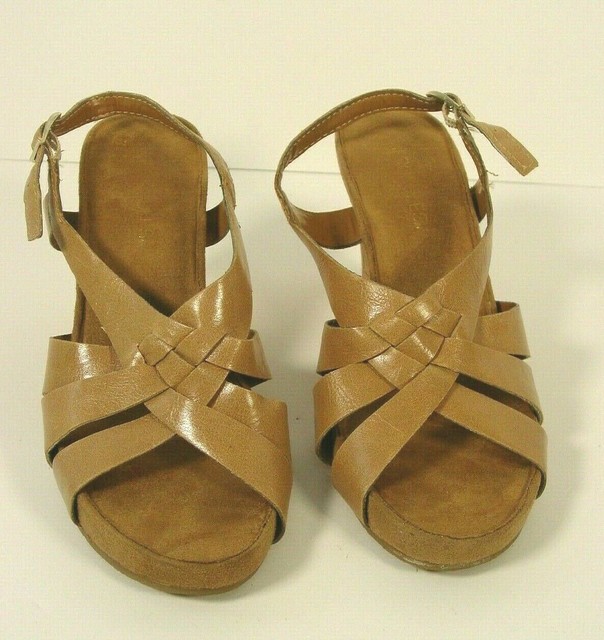 Aerosoles womens cork wedge sandals Guava Plush open toe 3